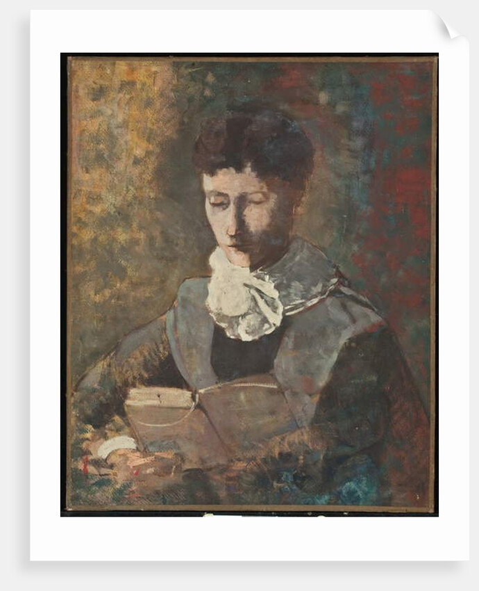 Madam Camille Redon Reading by Odilon Redon