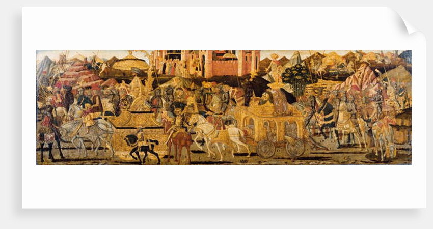 Cassone central panel: The Triumph of David by Giovanni Di Ser Giovanni Lo Sheggia Guidi