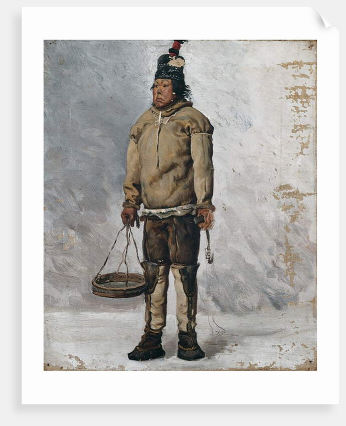 An Eskimo by Francois Auguste Biard