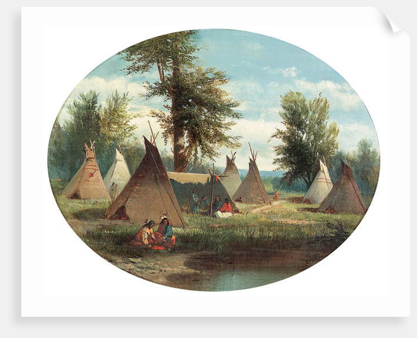 Assiniboin Camp by John Mix Stanley