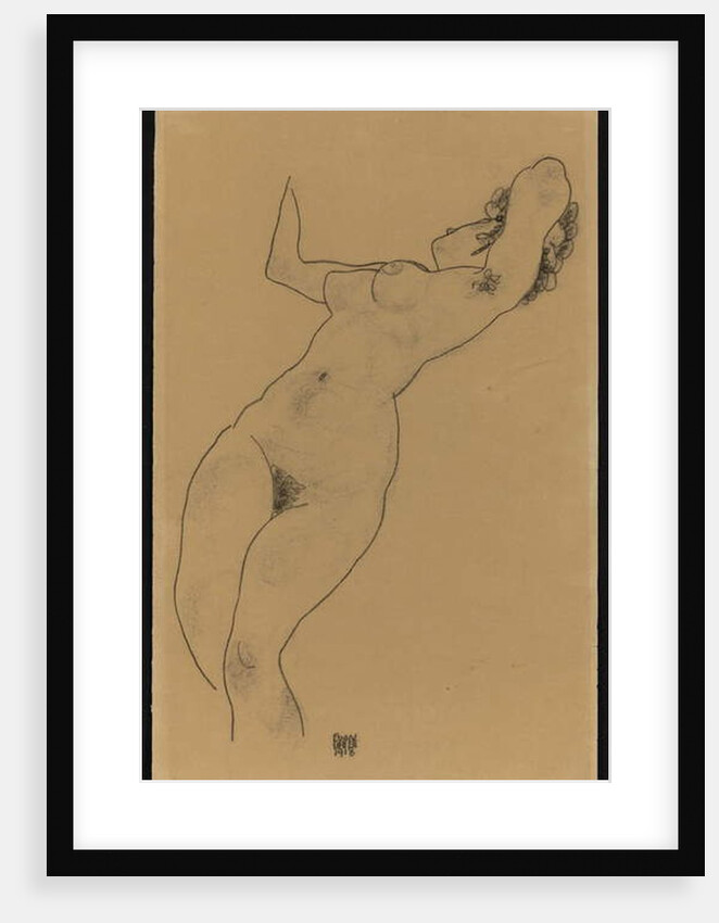 Reclining nude, 1918 by Egon Schiele