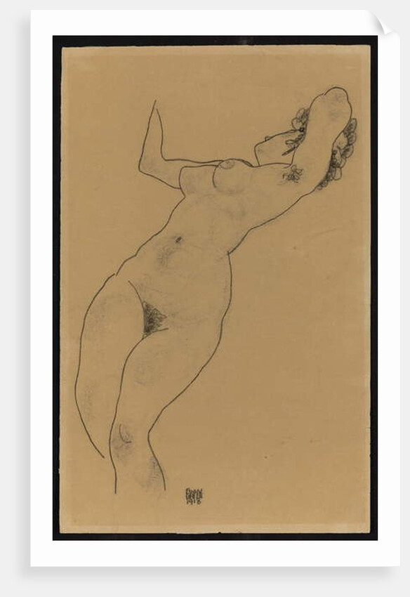 Reclining nude, 1918 by Egon Schiele