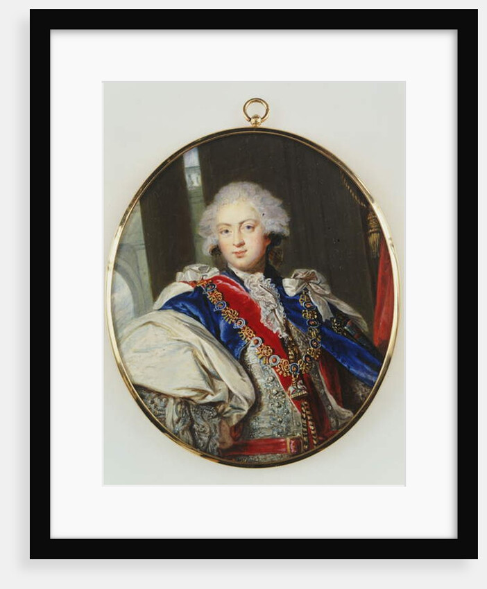 H.R.H. Frederick, Duke Of York, Three Quarter Length, Full Face, Wearing The Regalia Of The Order Of The Garter by William Grimaldi