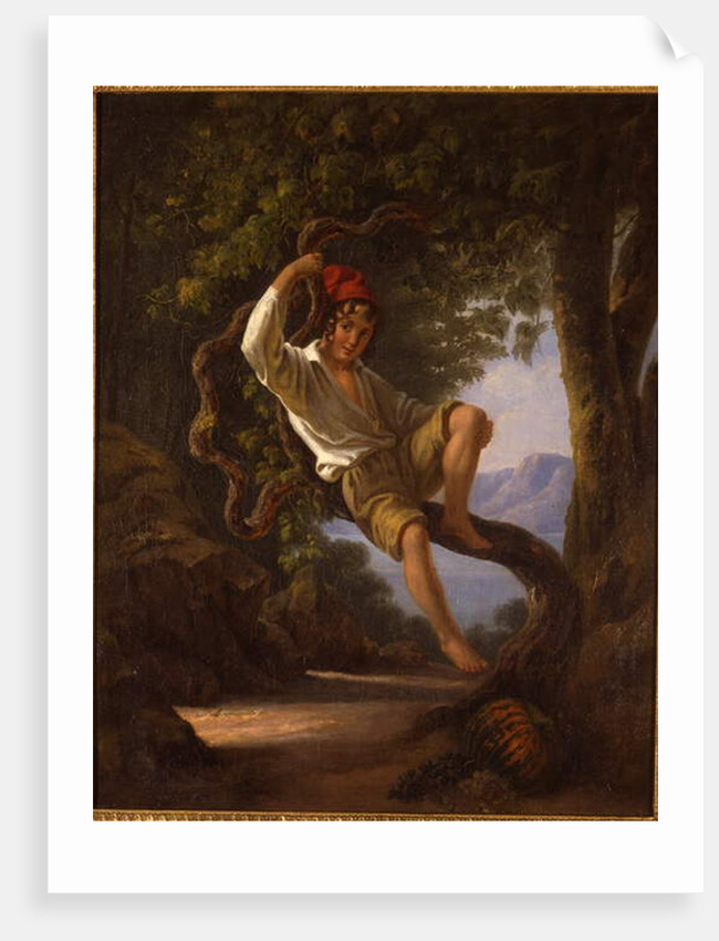 A Young Boy Climbing a Tree, 1820s by Franz Ludwig Catel