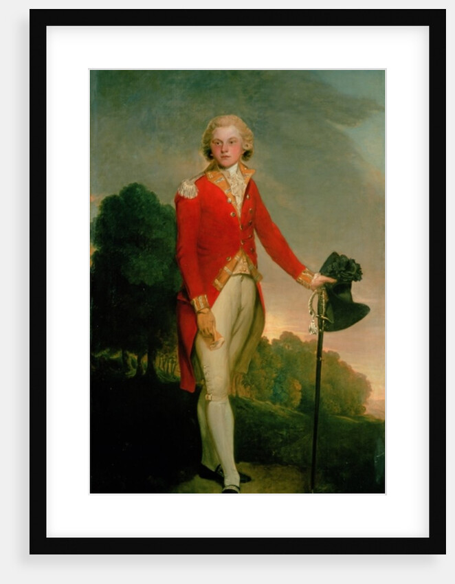 Portrait of Aubrey, Earl of Burford, wearing the uniform of a Captain in the 34th foot by Lemuel Francis Abbott