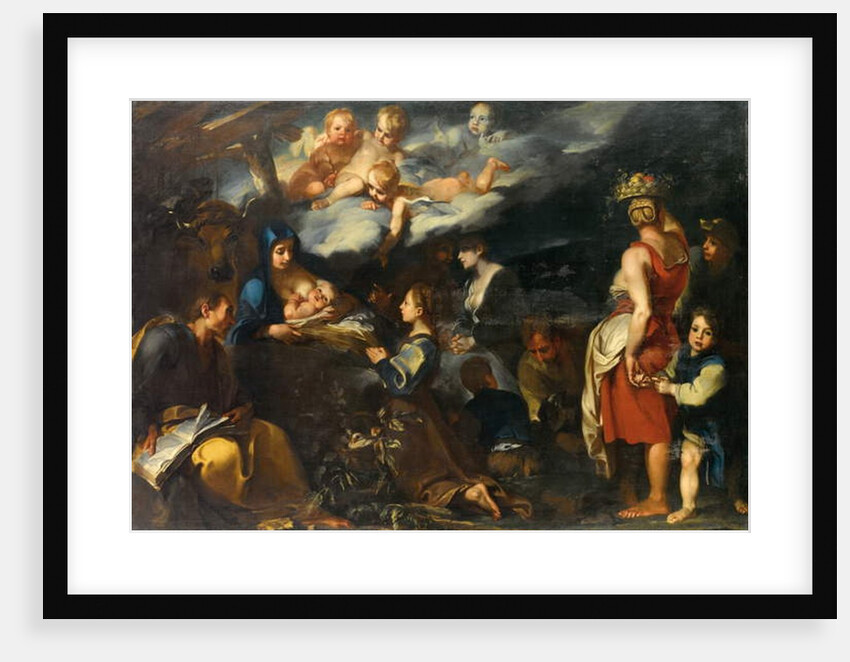 Adoration of the Child with Saint Luke, c.1700 by Carlo Donelli