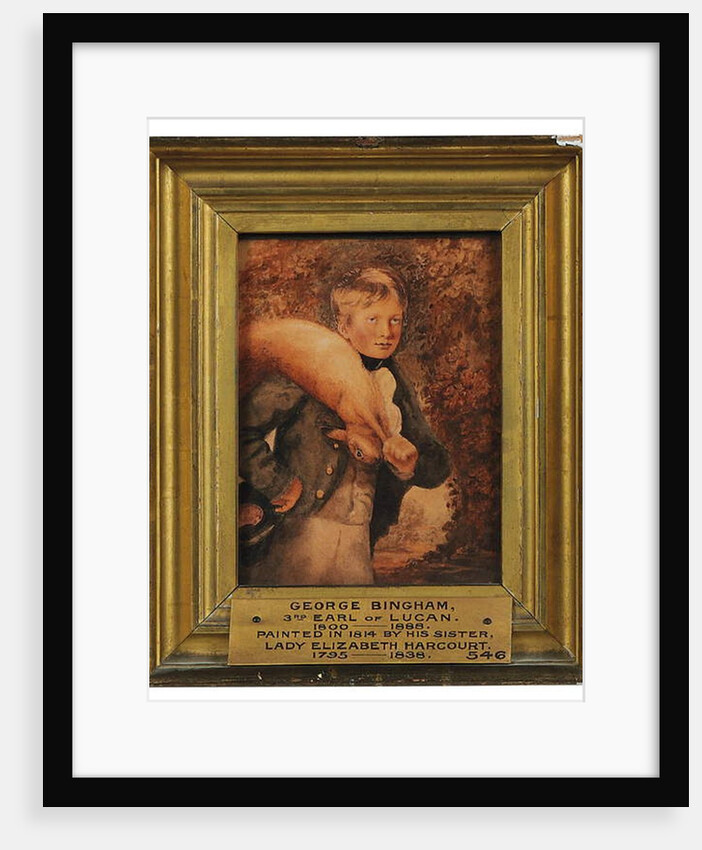 Portrait of George Bingham as a boy, carrying a hare, 1814 by Elizabeth Harcourt