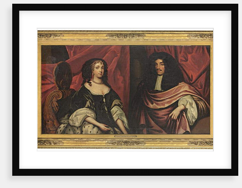 Double portrait of King Charles II and Catherine of Braganza, c.1665 ( by English School