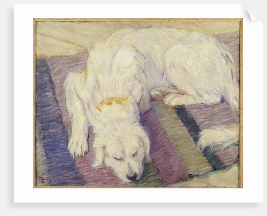 Sleeping Dog, 1909 by Franz Marc