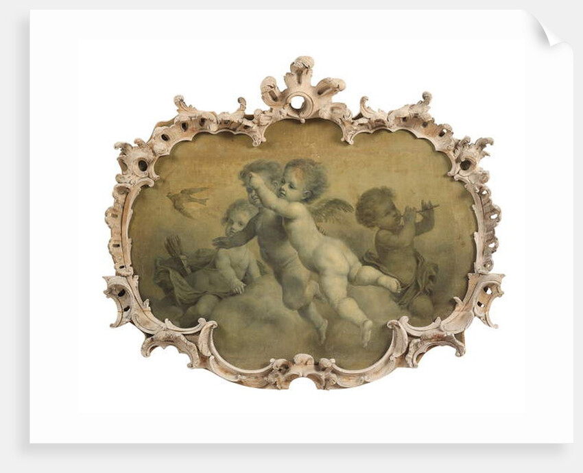 Putti disporting by Francois (circle of) Boucher