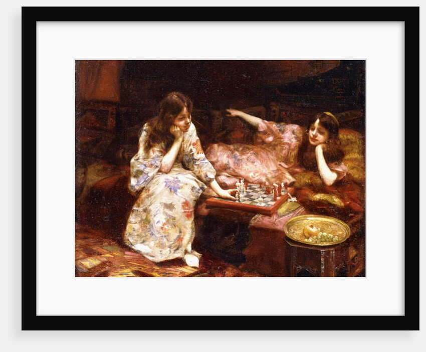 Repose - A Game of Chess, by Henry Siddons Mowbray