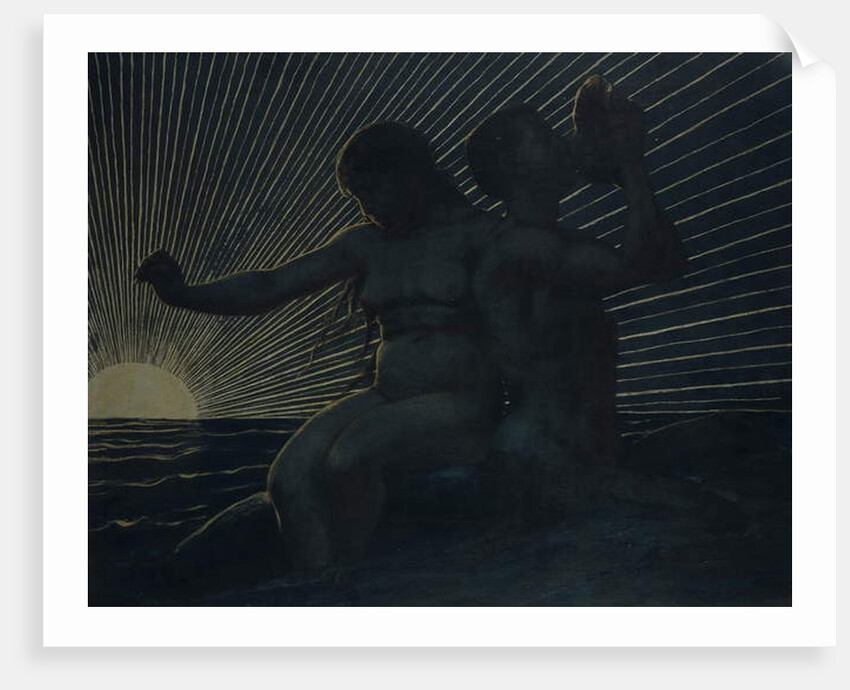 Triton pair, 1892 by Hans Thoma