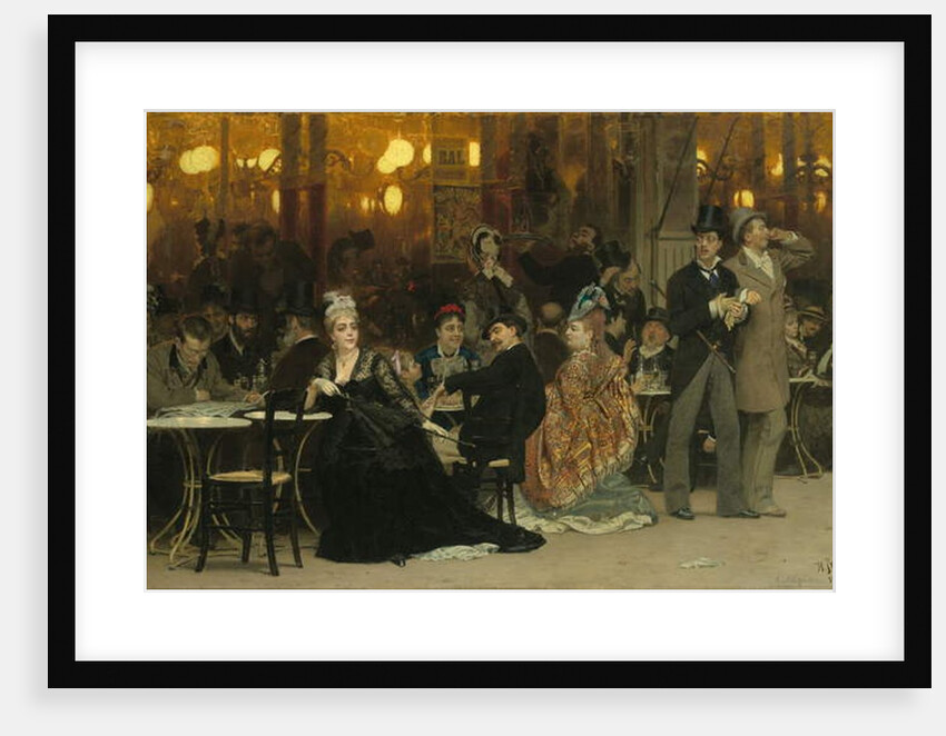 A Parisian Cafe, 1875 by Ilya Efimovich Repin