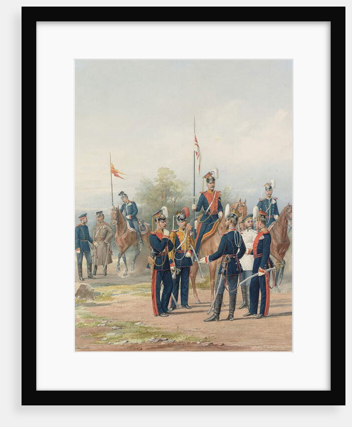 A Group of Officers and Soldiers from the Life Guard Lancer Regiments of His and Her Majesties, 1873 by Petr Balashov