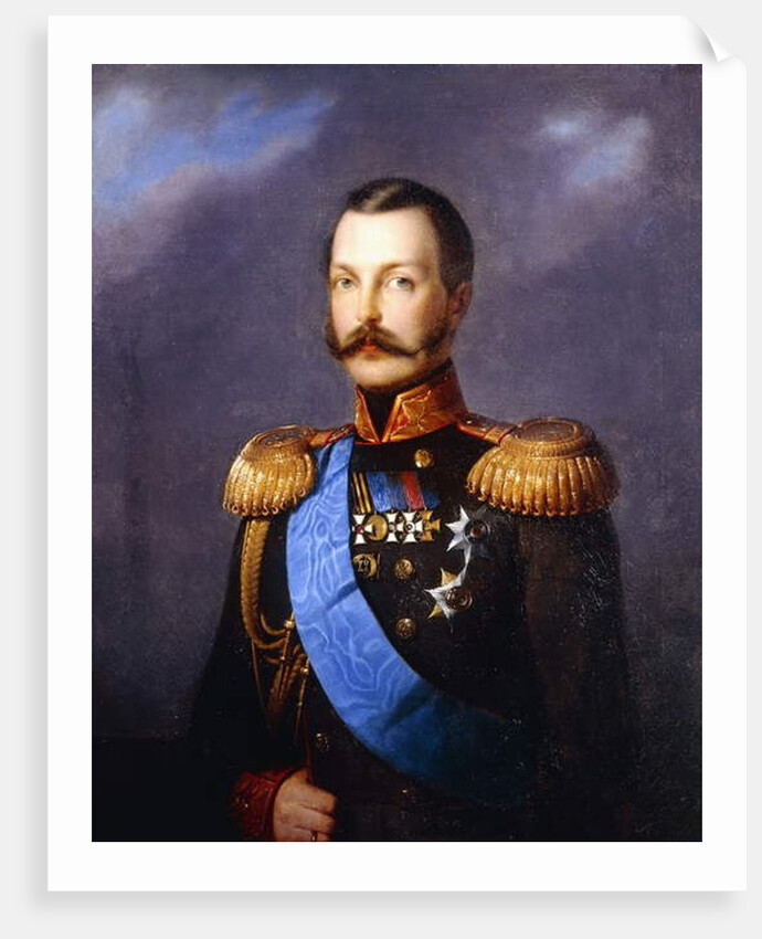 Portrait of Tsar Alexander II by Paul Antonovich (1823-1913) Rizzoni