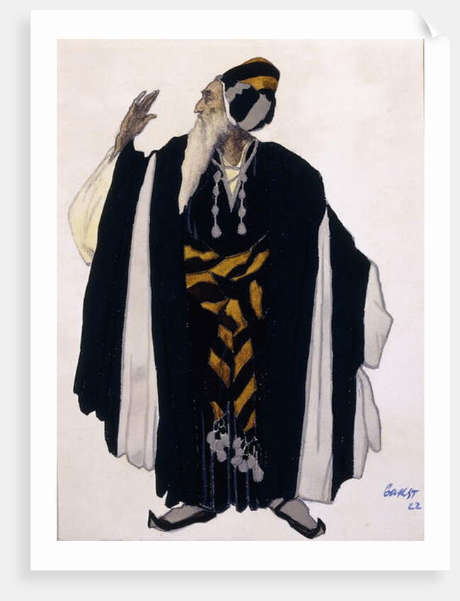 Costume design for a Jewish Elder for the drama 'Judith', 1922 by Leon Bakst