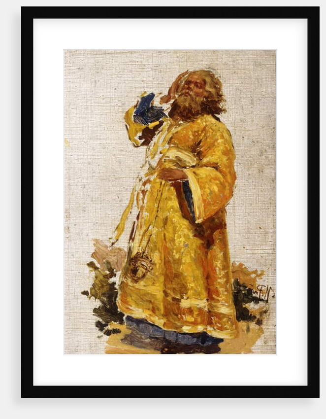 Study of the Deacon for the painting 'The Religious Procession in the Province of Kursk' by Ilya Efimovich Repin