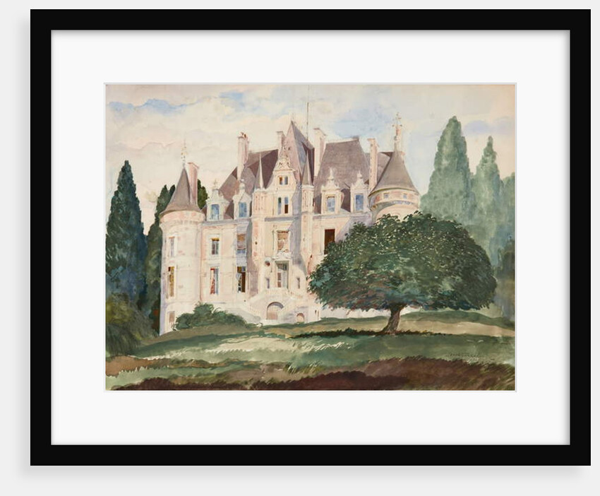 Chateau de la Roche Bagnoles, Normandy, 1935 by Sergei Vasil'evich Chekhonin