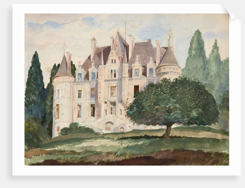 Chateau de la Roche Bagnoles, Normandy, 1935 by Sergei Vasil'evich Chekhonin