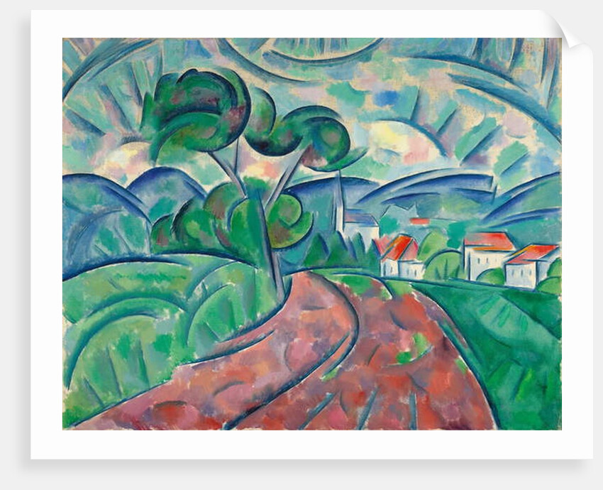 The Road to the Village; La route au village, c.1908-1912 by Daniel Vladimir Baranoff-Rossine