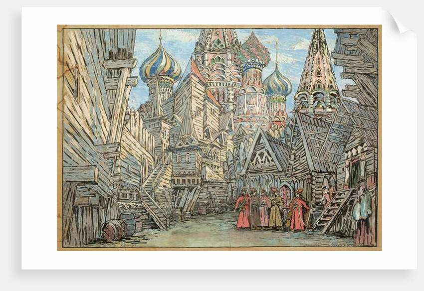 Set design for Act I of the opera 'Khovanshchina', by Konstantin Alekseevich Korovin
