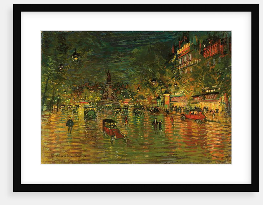 Place de la Republique, Paris by Konstantin Alekseevich Korovin