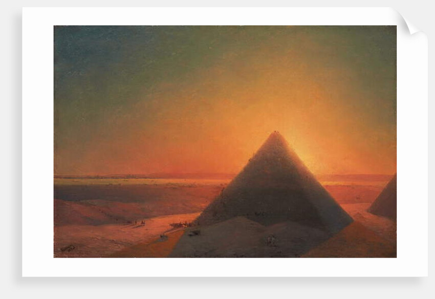 The Great Pyramid at Giza, 1878 by Ivan Konstantinovich Aivazovsky