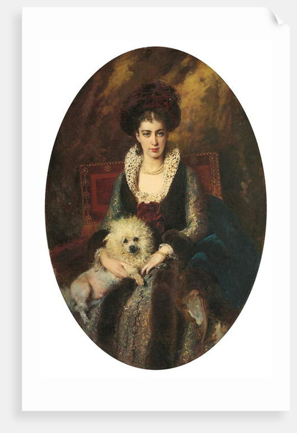 Portrait of the artist's wife, Maria Alekseevna Makovskaya, by Konstantin Egorovich Makovsky