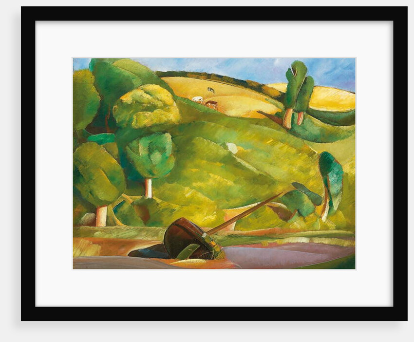 Sailing Boat in a Cubist Landscape, early 1920s by Boris Dmitrievich Grigoriev