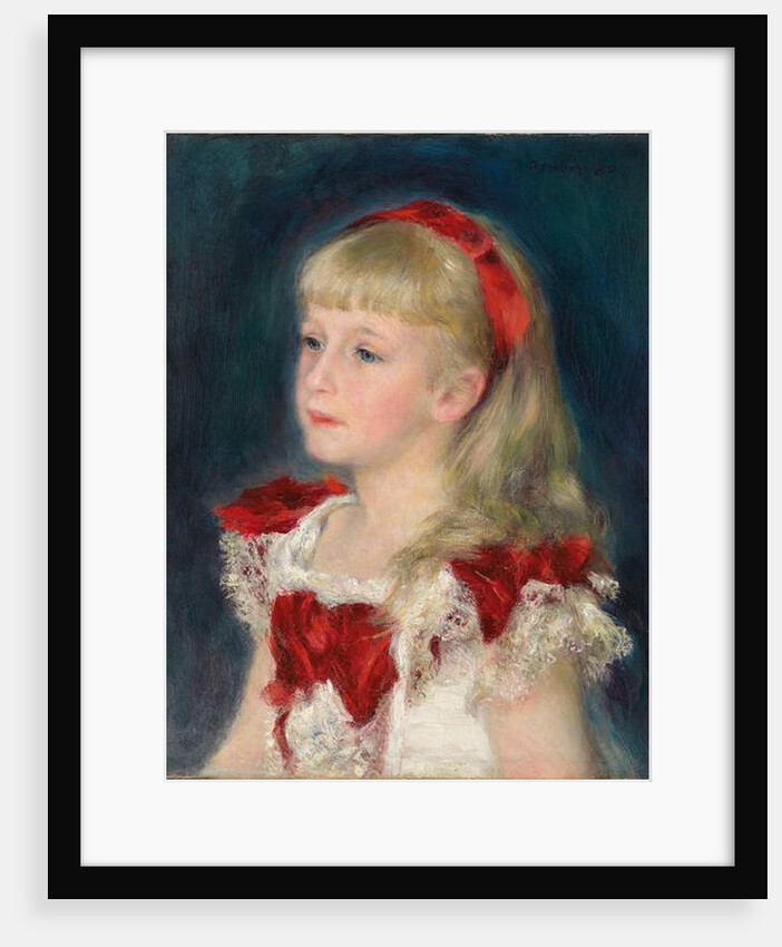 Mademoiselle Grimprel with a Red Ribbon, 1880 by Pierre Auguste Renoir