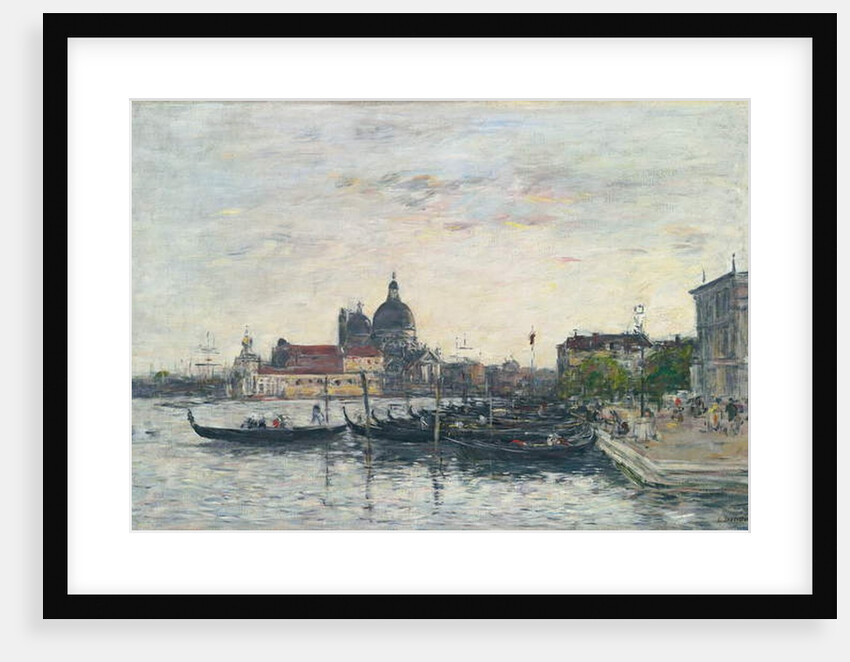 Venice, the Mole at the Entrance to the Grand Canal and the Salute, Evening, 1895 by Eugene Louis Boudin