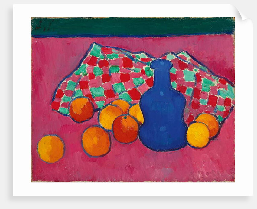Blue Vase with Oranges, 1907 by Alexej von Jawlensky