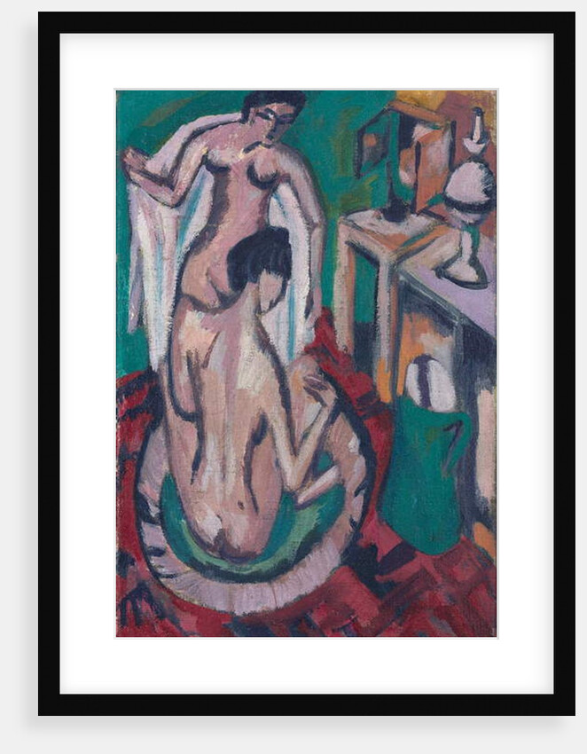 Two Nudes in a Shallow Tub, c. 1912/1913-1920 by Ernst Ludwig Kirchner