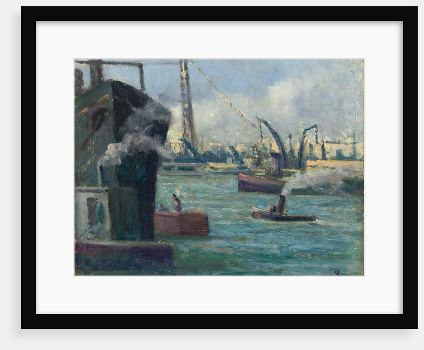 Rouen Port, by Maximilien Luce