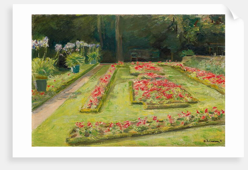 The Flower Terrace in the Wannsee Garden, 1921 by Max Liebermann