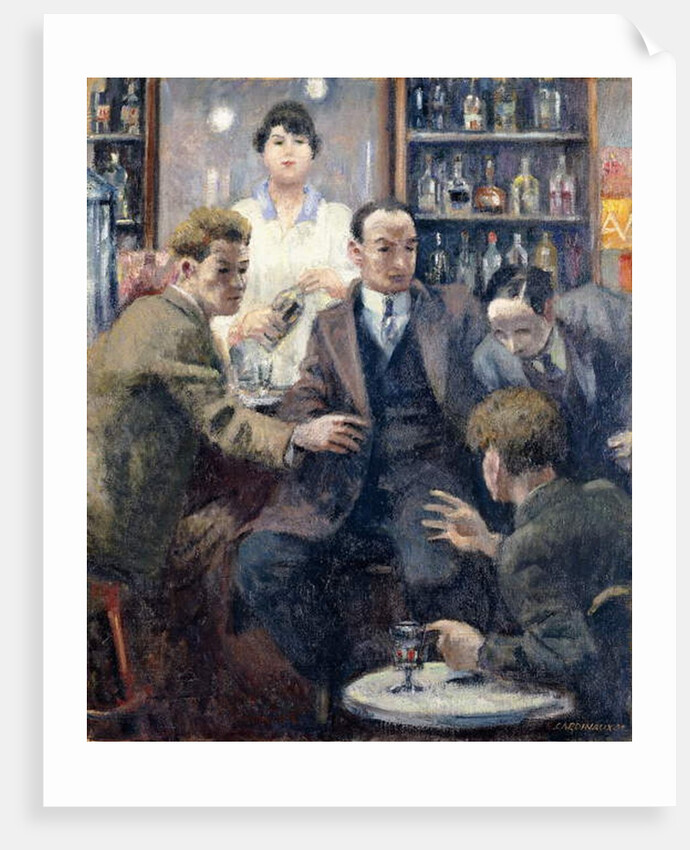 Discussion in a Bar, 1932 by Emil Cardinaux