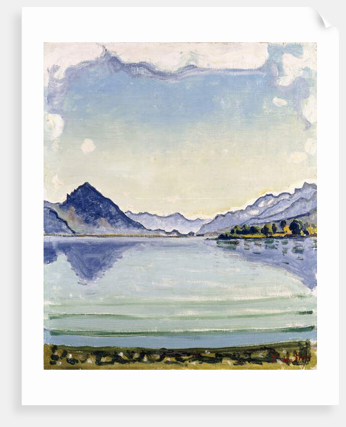 Thunersee at Leissingen, 1909 by Ferdinand Hodler