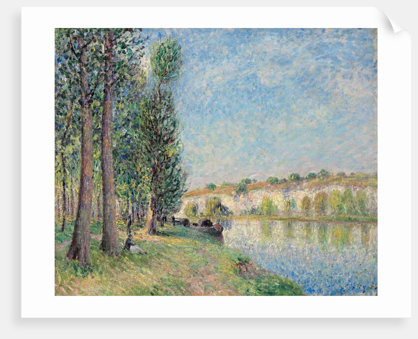 The Loing at Moret; Le Loing a Moret, 1885 by Alfred Sisley