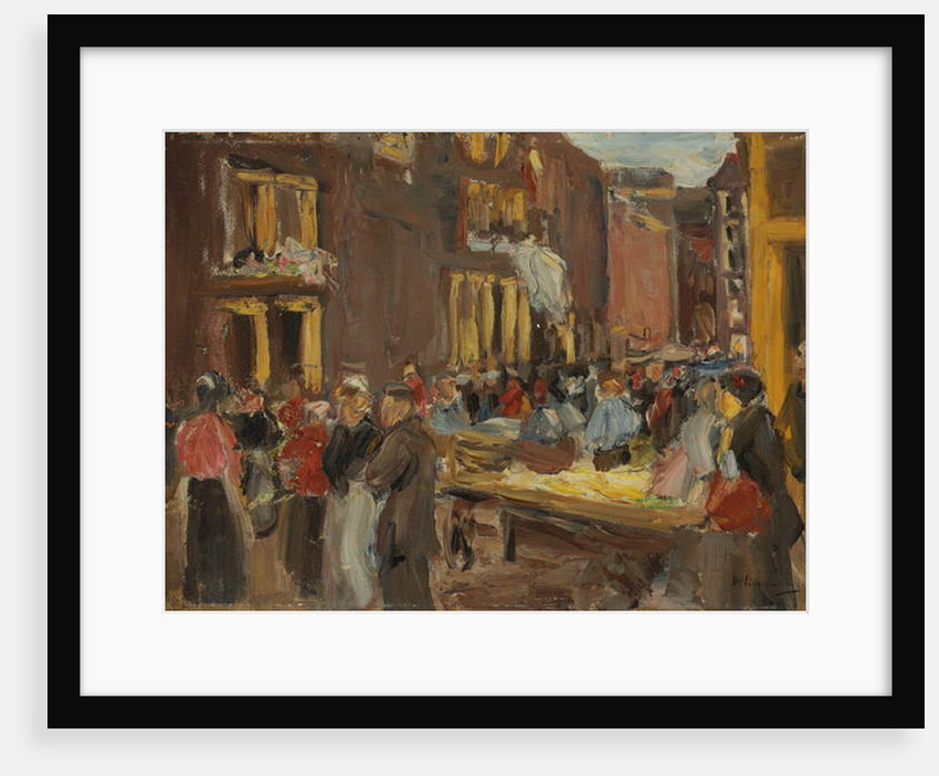 Jewish Quarter in Amsterdam; Judengasse in Amsterdam, Ecke Jodenbreestraat, 1905 by Max Liebermann