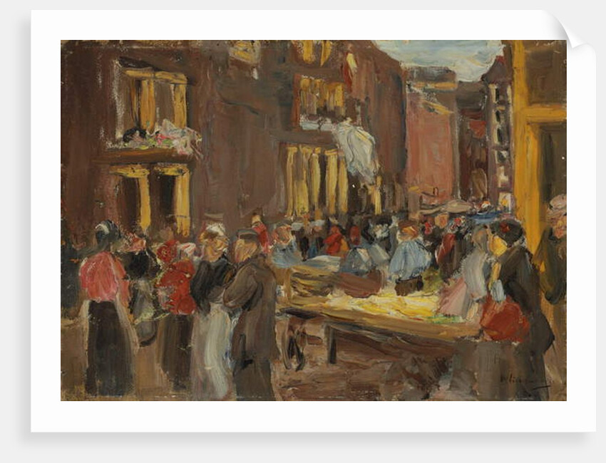 Jewish Quarter in Amsterdam; Judengasse in Amsterdam, Ecke Jodenbreestraat, 1905 by Max Liebermann