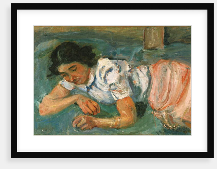 Young Woman Lying on the Grass; Jeune femme couchee dans l'herbe, 1939 by Chaim Soutine