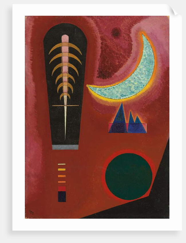 Loosely in Red; Loses im Rot, 1925 by Wassily Kandinsky