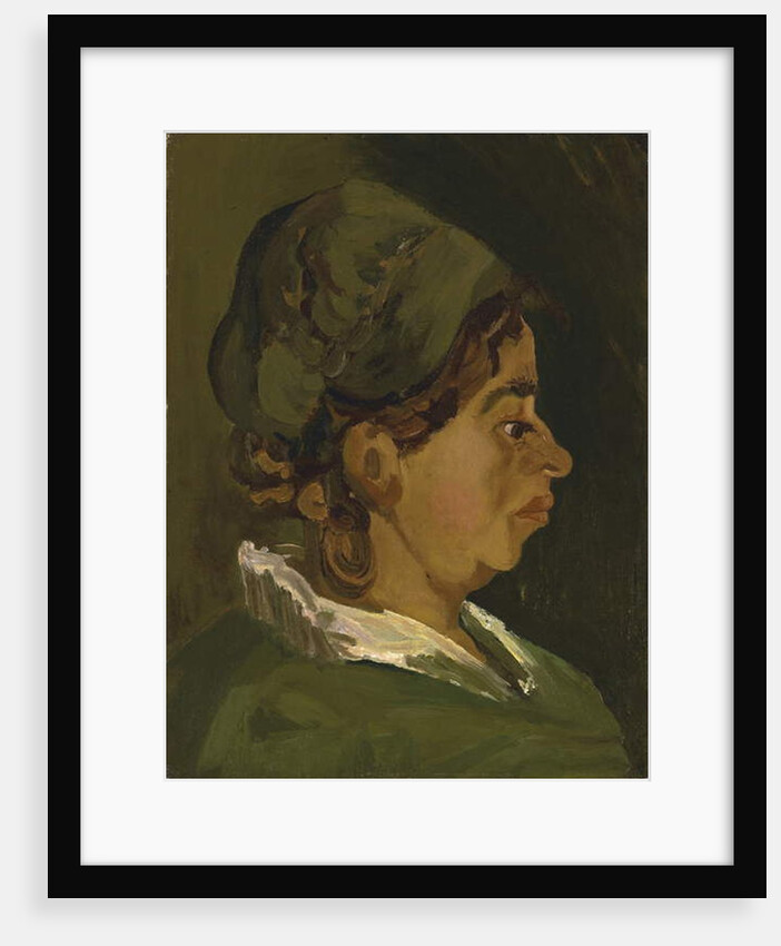 Head of a Peasant Woman: Right Profile, 1884 by Vincent van Gogh