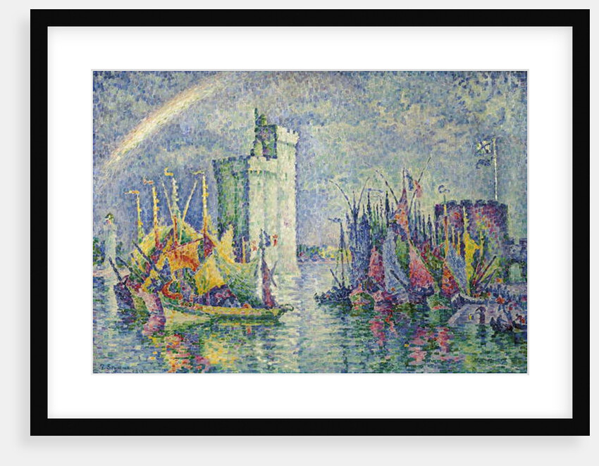 Rainbow at the Port of La Rochelle; Arc-en-ciel, La Rochelle, le Port, 1912 by Paul Signac