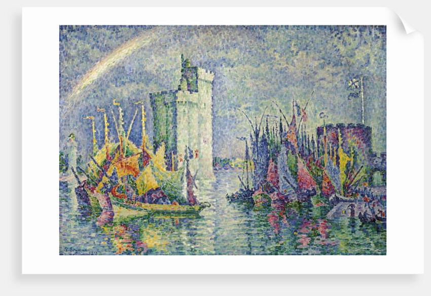 Rainbow at the Port of La Rochelle; Arc-en-ciel, La Rochelle, le Port, 1912 by Paul Signac