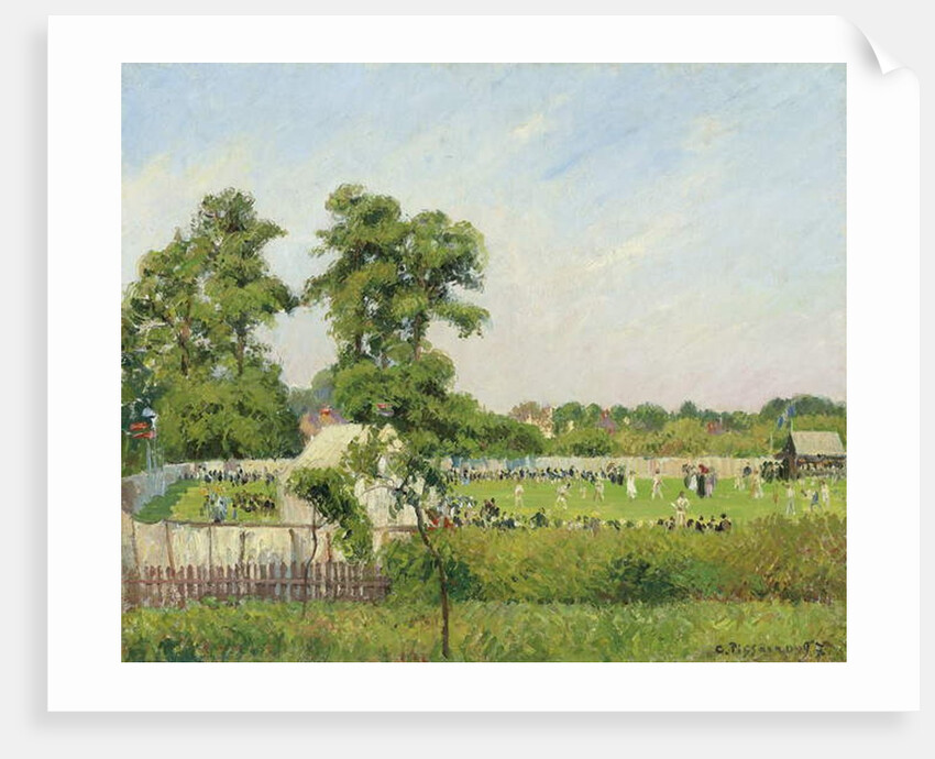 Cricket Match at Bedford Park, London, 1897 by Camille Pissarro