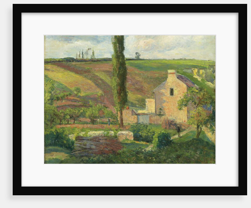 La Cote des Mathurins a l'Hermitage, Pontoise, 1876 by Camille Pissarro