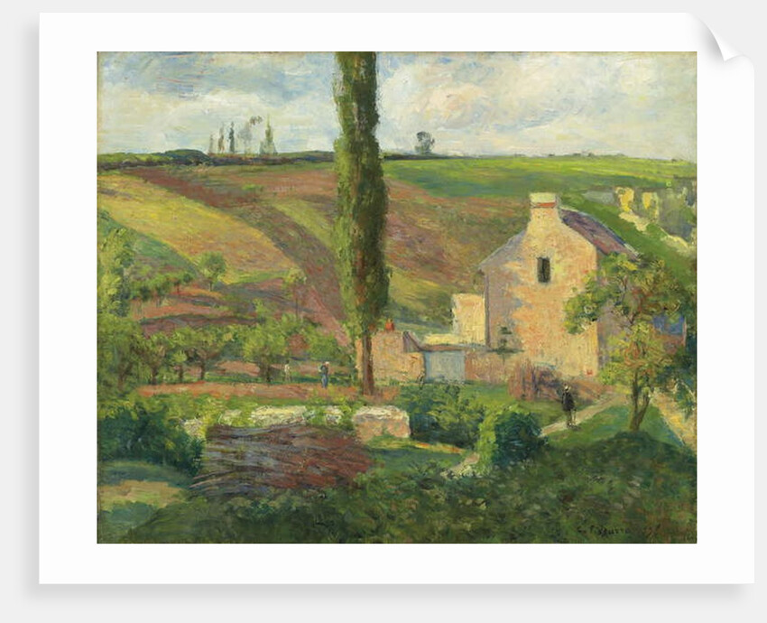 La Cote des Mathurins a l'Hermitage, Pontoise, 1876 by Camille Pissarro