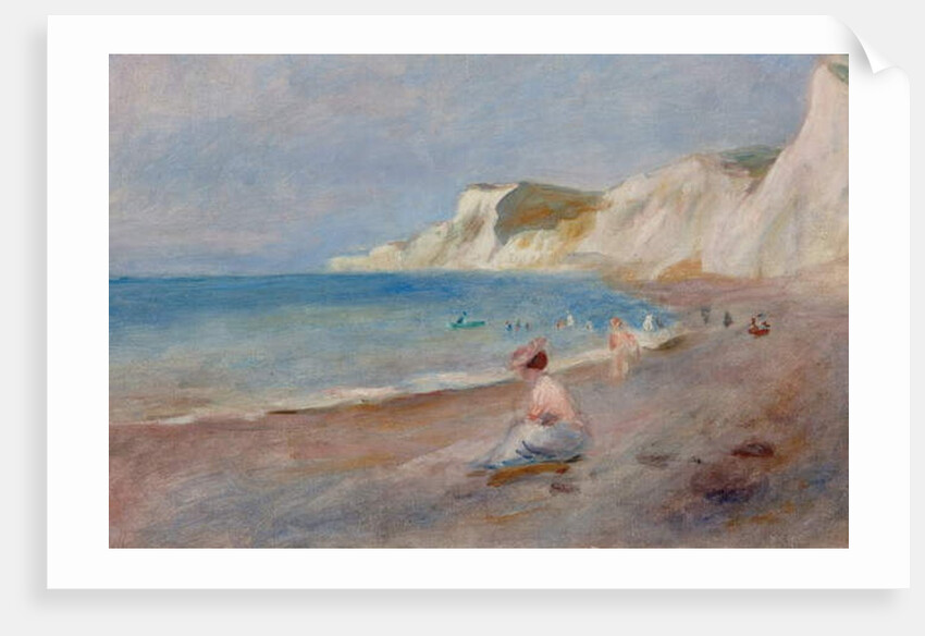 Varengeville Beach; La Plage de Varengeville, c. 1880 by Pierre Auguste Renoir
