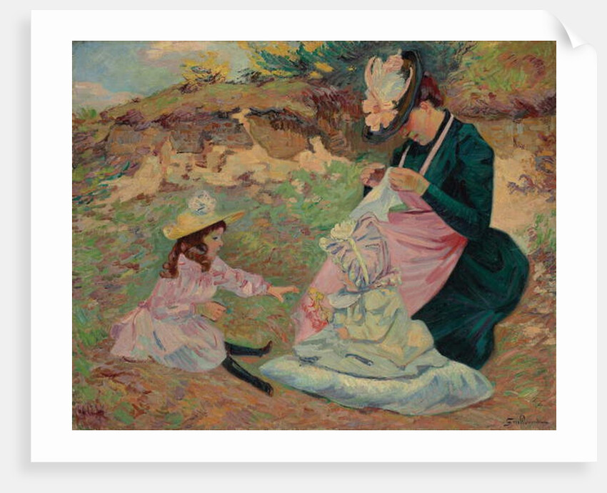 Madame Guillaumin and Her Daughters; Madame Guillaumin et Ses Filles, c.1892 by Jean Baptiste Armand Guillaumin